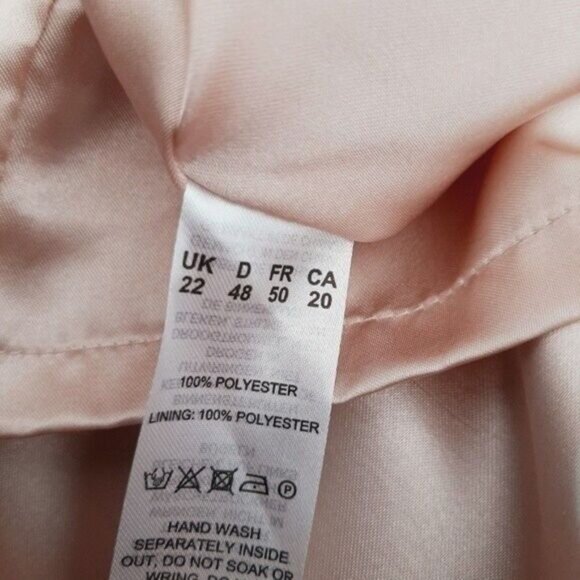 JACQUES VERT \ Sheath Mini Dress Polka-dot Pink & White Sz 20 - Picture 10 of 10